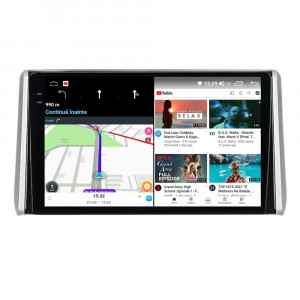Navigatie dedicata cu Android Toyota Rav4 V dupa 2018, 4GB RAM, Radio GPS Dual Zone, Display 2K QLED 10.36" Touchscreen, Internet Wi-Fi si slot SIM 4G, Bluetooth, MirrorLink, USB, Waze 109363