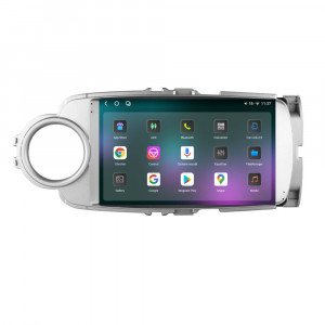 Navigatie dedicata cu Android Toyota Yaris P13 2011 - 2018, 12GB RAM, Radio GPS Dual Zone, Display 2K QLED 9.5" Touchscreen, Internet Wi-Fi si slot SIM 4G, Bluetooth, MirrorLink, USB, Waze 97043