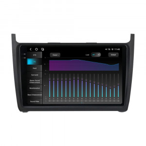 Navigatie dedicata cu Android VW Polo 6R 2009 - 2018, 12GB RAM, Radio GPS Dual Zone, Display 2K QLED 9.5" Touchscreen, Internet Wi-Fi si slot SIM 4G, Bluetooth, MirrorLink, USB, Waze 98113