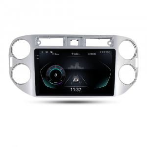 Navigatie dedicata cu Android VW Tiguan I 2007 - 2012, 12GB RAM, Radio GPS Dual Zone, Display 2K QLED 9.5" Touchscreen, Internet Wi-Fi si slot SIM 4G, Bluetooth, MirrorLink, USB, Waze 96333