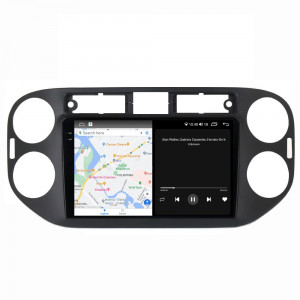 Navigatie dedicata cu Android VW Tiguan I 2012 - 2018, 4GB RAM, Radio GPS Dual Zone, Display 2K QLED 9.5" Touchscreen, Internet Wi-Fi si slot SIM 4G, Bluetooth, MirrorLink, USB, Waze 104813