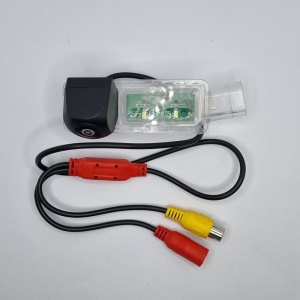 Camera marsarier dedicata VW Scirocco 2008 - 2018 tip lampa numar cu led integrat, AHD 720P, Night Vision, rezistenta la apa si praf, cablu video 6m