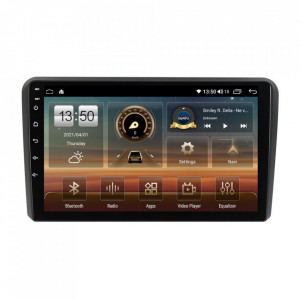 Navigatie dedicata cu Android Audi A3 (8P1) 2003 - 2013, 6GB RAM, Radio GPS Dual Zone, Display HD QLED 9" Touchscreen, Internet Wi-Fi si slot SIM 4G, Bluetooth, MirrorLink, USB