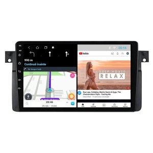 Navigatie dedicata cu Android BMW Seria 3 (E46) 1997 - 2005, 1GB RAM, Radio GPS Dual Zone, Display HD IPS 9" Touchscreen, Internet Wi-Fi, Bluetooth, MirrorLink, USB 100508664