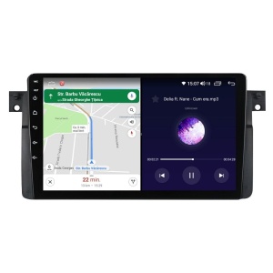 Navigatie dedicata cu Android BMW Seria 3 (E46) 1997 - 2005, 4GB RAM, Radio GPS Dual Zone, Display HD QLED 9" Touchscreen, Internet Wi-Fi si slot SIM 4G, Bluetooth, MirrorLink, USB 100289454