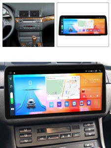 Navigatie dedicata cu Android BMW Seria 3 (E46) 1997 - 2005, 8GB RAM, Radio GPS Dual Zone, Display QLED 12.3" Touchscreen, Internet Wi-Fi si slot SIM 4G, Bluetooth, MirrorLink, USB 100299174