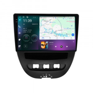 Navigatie dedicata cu Android Citroen C1 I 2005 - 2014, 12GB RAM, Radio GPS Dual Zone, Display 2K QLED 10.36" Touchscreen, Internet Wi-Fi si slot SIM 4G, Bluetooth, MirrorLink, USB