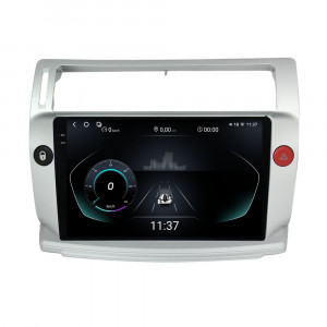 Navigatie dedicata cu Android Citroen C4 I 2004 - 2009, 12GB RAM, Radio GPS Dual Zone, Display 2K QLED 9.5" Touchscreen, Internet Wi-Fi si slot SIM 4G, Bluetooth, MirrorLink, USB, Waze 95574