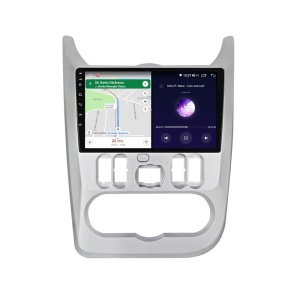 Navigatie dedicata cu Android Dacia Sandero I 2008 - 2013, 4GB RAM, Radio GPS Dual Zone, Display HD QLED 9" Touchscreen, Internet Wi-Fi si slot SIM 4G, Bluetooth, MirrorLink, USB 100289514