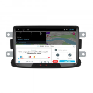 Navigatie dedicata cu Android Dacia Sandero II 2012 - 2020, 2GB RAM, Radio GPS Dual Zone, Display HD 8'' Touchscreen, Internet Wi-Fi, Bluetooth, MirrorLink, USB, Waze 101154