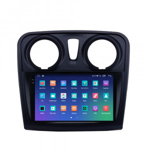 Navigatie dedicata cu Android Dacia Sandero II 2012 - 2020, 8GB RAM, Radio GPS Dual Zone, Display 2K QLED 9.5" Touchscreen, Internet Wi-Fi si slot SIM 4G, Bluetooth, MirrorLink, USB, Waze 110084