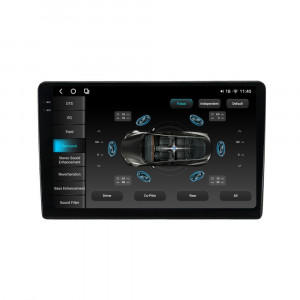 Navigatie dedicata cu Android Dacia Spring dupa 2020, 12GB RAM, Radio GPS Dual Zone, Display 2K QLED 9.5" Touchscreen, Internet Wi-Fi si slot SIM 4G, Bluetooth, MirrorLink, USB, Waze 98834