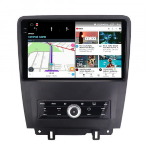 Navigatie dedicata cu Android Ford Mustang 2009 - 2014, 4GB RAM, Radio GPS Dual Zone, Display 2K QLED 10.36" Touchscreen, Internet Wi-Fi si slot SIM 4G, Bluetooth, MirrorLink, USB, Waze 109654