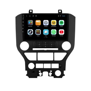 Navigatie dedicata cu Android Ford Mustang 2014 - 2021 fara navigatie originala, 2GB RAM, Radio GPS Dual Zone, Display HD QLED 9" Touchscreen, Internet Wi-Fi si slot SIM 4G, Bluetooth, MirrorLink, USB 100273974