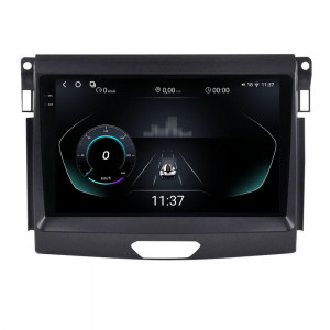 Navigatie dedicata cu Android Ford Ranger dupa 2015 fara navigatie originala, 12GB RAM, Radio GPS Dual Zone, Display 2K QLED 9.5" Touchscreen, Internet Wi-Fi si slot SIM 4G, Bluetooth, MirrorLink, USB, Waze 96994