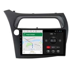 Navigatie dedicata cu Android Honda Civic VIII Hatchback 2006 - 2011, 1GB RAM, Radio GPS Dual Zone, Display HD IPS 9" Touchscreen, Internet Wi-Fi, Bluetooth, MirrorLink, USB 100511814