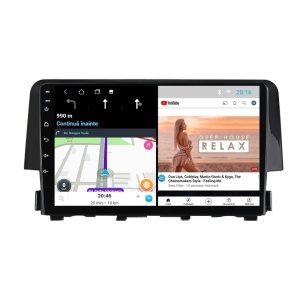 Navigatie dedicata cu Android Honda Civic X 2015 - 2021, 2GB RAM, Radio GPS Dual Zone, Display HD IPS 9" Touchscreen, Internet Wi-Fi, Bluetooth, MirrorLink, USB 100510374