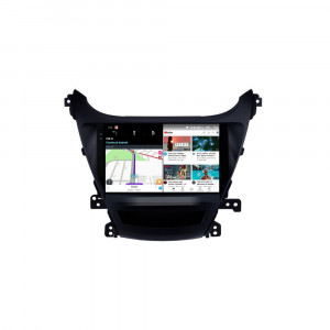 Navigatie dedicata cu Android Hyundai Elantra V 2014 - 2016, 12GB RAM, Radio GPS Dual Zone, Display 2K QLED 9.5" Touchscreen, Internet Wi-Fi si slot SIM 4G, Bluetooth, MirrorLink, USB, Waze 99644