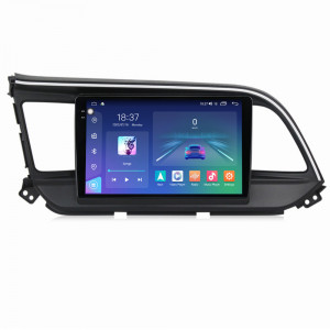 Navigatie dedicata cu Android Hyundai Elantra VI 2019 - 2020, 8GB RAM, Radio GPS Dual Zone, Display 2K QLED 9.5" Touchscreen, Internet Wi-Fi si slot SIM 4G, Bluetooth, MirrorLink, USB