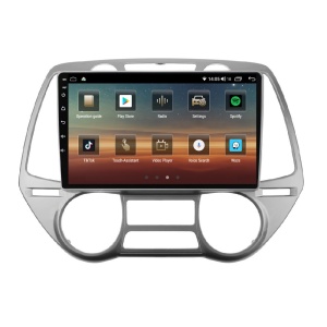 Navigatie dedicata cu Android Hyundai i20 2008 - 2012, clima automata, 4GB RAM, Radio GPS Dual Zone, Display HD QLED 9" Touchscreen, Internet Wi-Fi si slot SIM 4G, Bluetooth, MirrorLink, USB 100256154