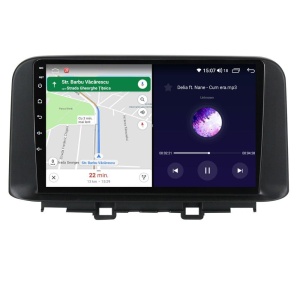 Navigatie dedicata cu Android Hyundai Kona dupa 2017, 2GB RAM, Radio GPS Dual Zone, Display HD QLED 10" Touchscreen, Internet Wi-Fi si slot SIM 4G, Bluetooth, MirrorLink, USB 100273104