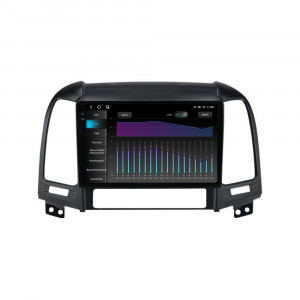 Navigatie dedicata cu Android Hyundai Santa Fe II 2006 - 2012, 12GB RAM, Radio GPS Dual Zone, Display 2K QLED 9.5" Touchscreen, Internet Wi-Fi si slot SIM 4G, Bluetooth, MirrorLink, USB, Waze 97824