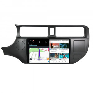 Navigatie dedicata cu Android Kia Rio III 2011 - 2014, 12GB RAM, Radio GPS Dual Zone, Display 2K QLED 9.5" Touchscreen, Internet Wi-Fi si slot SIM 4G, Bluetooth, MirrorLink, USB, Waze 99814
