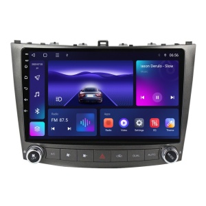 Navigatie dedicata cu Android Lexus IS 2005 - 2013, 2GB RAM, Radio GPS Dual Zone, Display HD QLED 10" Touchscreen, Internet Wi-Fi si slot SIM 4G, Bluetooth, MirrorLink, USB 100260834