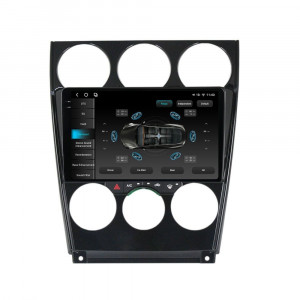 Navigatie dedicata cu Android Mazda 6 2002 - 2008, 12GB RAM, Radio GPS Dual Zone, Display 2K QLED 9.5" Touchscreen, Internet Wi-Fi si slot SIM 4G, Bluetooth, MirrorLink, USB, Waze 97924