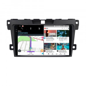 Navigatie dedicata cu Android Mazda CX-7 2006 - 2015, 12GB RAM, Radio GPS Dual Zone, Display 2K QLED 9.5" Touchscreen, Internet Wi-Fi si slot SIM 4G, Bluetooth, MirrorLink, USB, Waze 99404