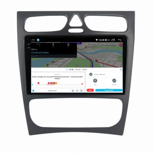 Navigatie dedicata cu Android Mercedes C-Class W203 2000 - 2004, 8GB RAM, Radio GPS Dual Zone, Display 2K QLED 9.5" Touchscreen, Internet Wi-Fi si slot SIM 4G, Bluetooth, MirrorLink, USB, Waze 112414