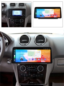 Navigatie dedicata cu Android Mercedes M-Class ML W164 2005 - 2012, 8GB RAM, Radio GPS Dual Zone, Display QLED 12.3" Touchscreen, Internet Wi-Fi si slot SIM 4G, Bluetooth, MirrorLink, USB 100299294
