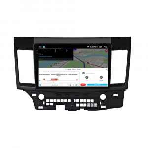 Navigatie dedicata cu Android Mitsubishi Lancer dupa 2007, 4GB RAM, Radio GPS Dual Zone, Display 2K QLED 10.36" Touchscreen, Internet Wi-Fi si slot SIM 4G, Bluetooth, MirrorLink, USB, Waze 111974