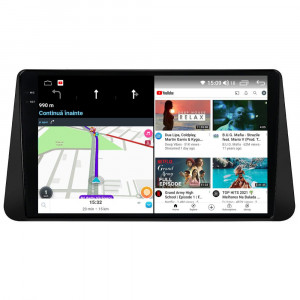 Navigatie dedicata cu Android Nissan Micra V dupa 2017, 12GB RAM, Radio GPS Dual Zone, Display 2K QLED 9.5" Touchscreen, Internet Wi-Fi si slot SIM 4G, Bluetooth, MirrorLink, USB, Waze 99834