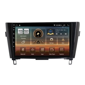 Navigatie dedicata cu Android Nissan Qashqai II 2014 - 2021, 2GB RAM, Radio GPS Dual Zone, Display HD QLED 10" Touchscreen, Internet Wi-Fi si slot SIM 4G, Bluetooth, MirrorLink, USB 100257384