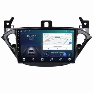 Navigatie dedicata cu Android Opel Corsa E 2014 - 2019, 2GB RAM, Radio GPS Dual Zone, Display HD QLED 9" Touchscreen, Internet Wi-Fi si slot SIM 4G, Bluetooth, MirrorLink, USB
