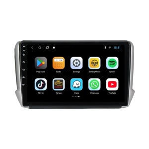 Navigatie dedicata cu Android Peugeot 2008 I 2013 - 2019, 1GB RAM, Radio GPS Dual Zone, Display HD IPS 10" Touchscreen, Internet Wi-Fi, Bluetooth, MirrorLink, USB 100479984