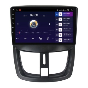 Navigatie dedicata cu Android Peugeot 206+ 2009 - 2014, 4GB RAM, Radio GPS Dual Zone, Display HD QLED 9" Touchscreen, Internet Wi-Fi si slot SIM 4G, Bluetooth, MirrorLink, USB 100255734