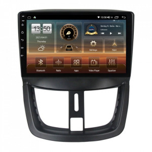 Navigatie dedicata cu Android Peugeot 206+ 2009 - 2014, 8GB RAM, Radio GPS Dual Zone, Display HD QLED 9" Touchscreen, Internet Wi-Fi si slot SIM 4G, Bluetooth, MirrorLink, USB
