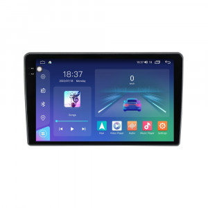Navigatie dedicata cu Android Peugeot 407 2004 - 2011, 4GB RAM, Radio GPS Dual Zone, Display 2K QLED 9.5" Touchscreen, Internet Wi-Fi si slot SIM 4G, Bluetooth, MirrorLink, USB