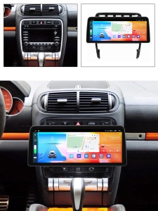 Navigatie dedicata cu Android Porsche Cayenne 2002 - 2010, 8GB RAM, Radio GPS Dual Zone, Display QLED 12.3" Touchscreen, Internet Wi-Fi si slot SIM 4G, Bluetooth, MirrorLink, USB 100299384