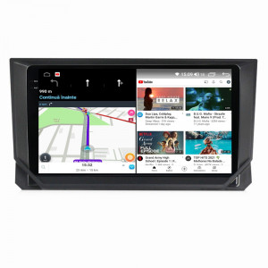 Navigatie dedicata cu Android Seat Arona 2017 - 2022, 12GB RAM, Radio GPS Dual Zone, Display 2K QLED 9.5" Touchscreen, Internet Wi-Fi si slot SIM 4G, Bluetooth, MirrorLink, USB, Waze 99464
