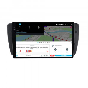 Navigatie dedicata cu Android Seat Ibiza IV 2008 - 2013, 8GB RAM, Radio GPS Dual Zone, Display 2K QLED 9.5" Touchscreen, Internet Wi-Fi si slot SIM 4G, Bluetooth, MirrorLink, USB, Waze 112464