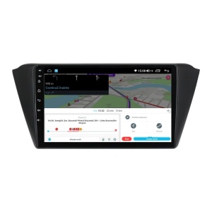 Navigatie dedicata cu Android Skoda Fabia III 2014 - 2021, 4GB RAM, Radio GPS Dual Zone, Display HD QLED 9" Touchscreen, Internet Wi-Fi si slot SIM 4G, Bluetooth, MirrorLink, USB 100266744