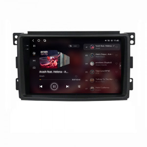 Navigatie dedicata cu Android Smart Fortwo 2007 - 2010, 12GB RAM, Radio GPS Dual Zone, Display 2K QLED 9.5" Touchscreen, Internet Wi-Fi si slot SIM 4G, Bluetooth, MirrorLink, USB, Waze 96334