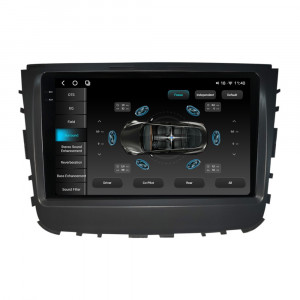 Navigatie dedicata cu Android Ssangyong Musso dupa 2018, 12GB RAM, Radio GPS Dual Zone, Display 2K QLED 9.5" Touchscreen, Internet Wi-Fi si slot SIM 4G, Bluetooth, MirrorLink, USB, Waze 103634