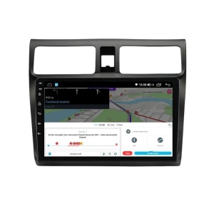 Navigatie dedicata cu Android Suzuki Swift III 2005 - 2010, 2GB RAM, Radio GPS Dual Zone, Display HD QLED 10" Touchscreen, Internet Wi-Fi si slot SIM 4G, Bluetooth, MirrorLink, USB 100291374