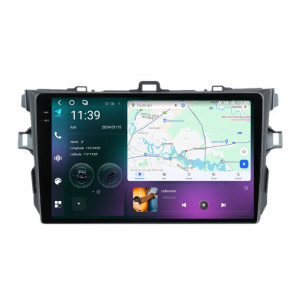 Navigatie dedicata cu Android Toyota Corolla 2007 - 2013, 12GB RAM, Radio GPS Dual Zone, Display 2K QLED 9.5" Touchscreen, Internet Wi-Fi si slot SIM 4G, Bluetooth, MirrorLink, USB