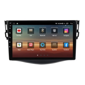Navigatie dedicata cu Android Toyota Rav4 III 2005 - 2013, 4GB RAM, Radio GPS Dual Zone, Display HD QLED 9" Touchscreen, Internet Wi-Fi si slot SIM 4G, Bluetooth, MirrorLink, USB 100251414