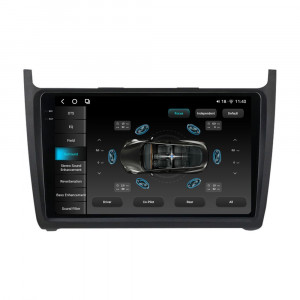Navigatie dedicata cu Android VW Polo 6R 2009 - 2018, 12GB RAM, Radio GPS Dual Zone, Display 2K QLED 9.5" Touchscreen, Internet Wi-Fi si slot SIM 4G, Bluetooth, MirrorLink, USB, Waze 98114